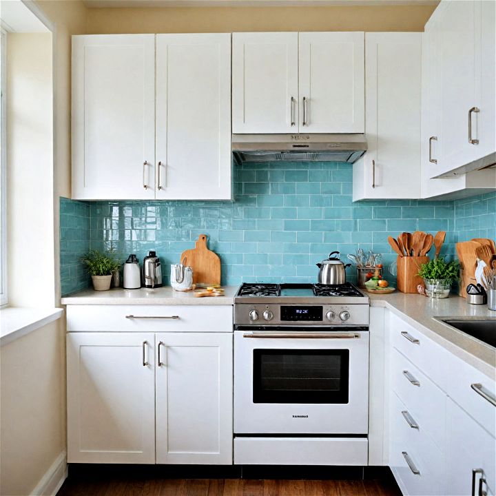compact appliances for small white kitchen