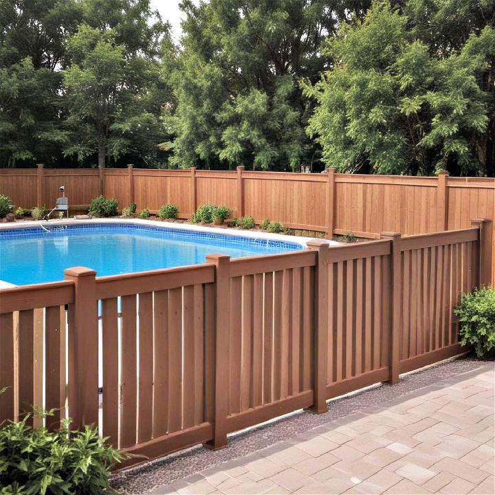 composite pool fence