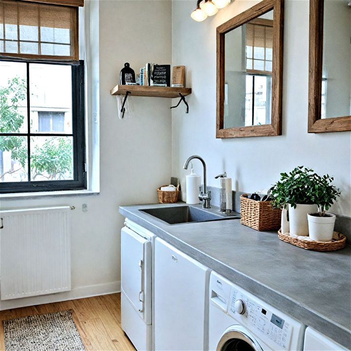 concrete countertops for laundry room