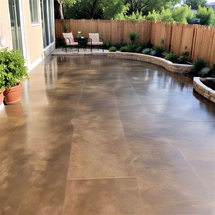 concrete stain to enhance your patio