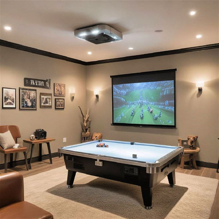 consider a projector for small gaming room