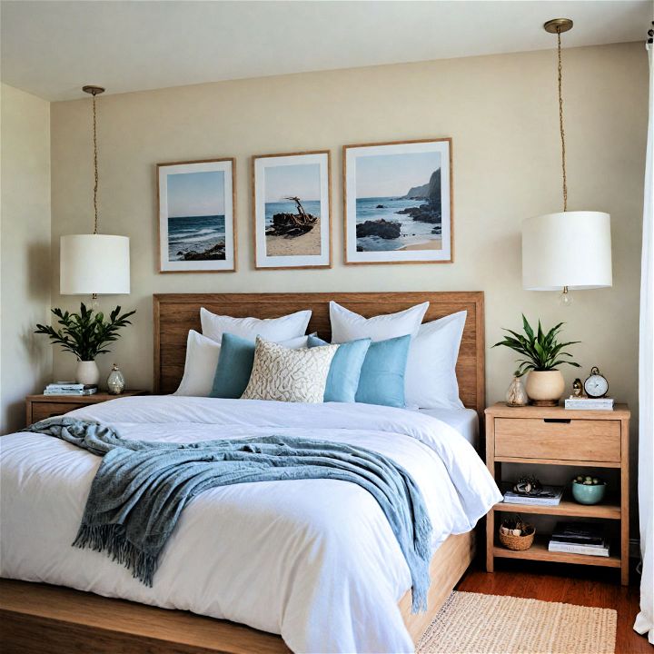 contemporary coastal bedroom