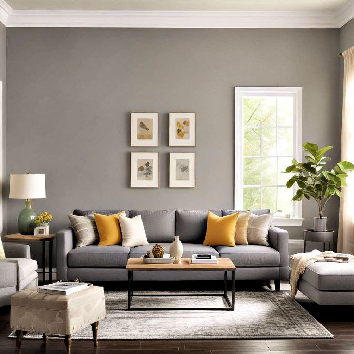 cool slate gray living room