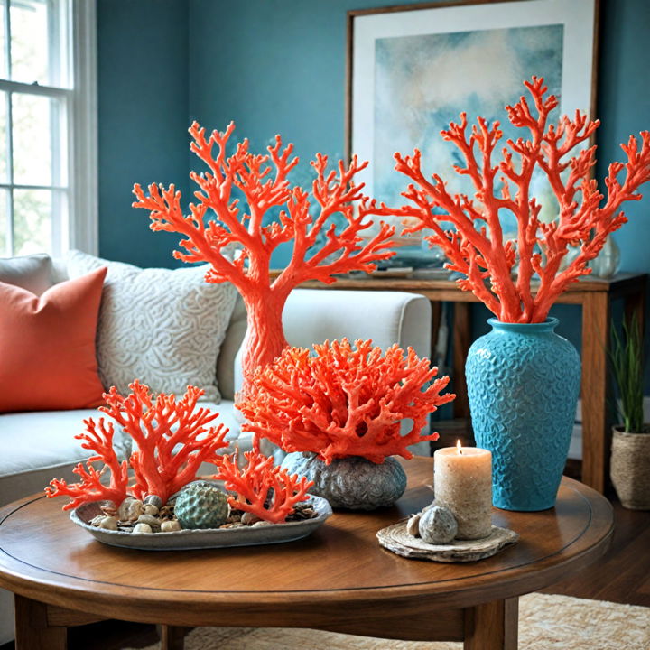 coral inspired decor idea