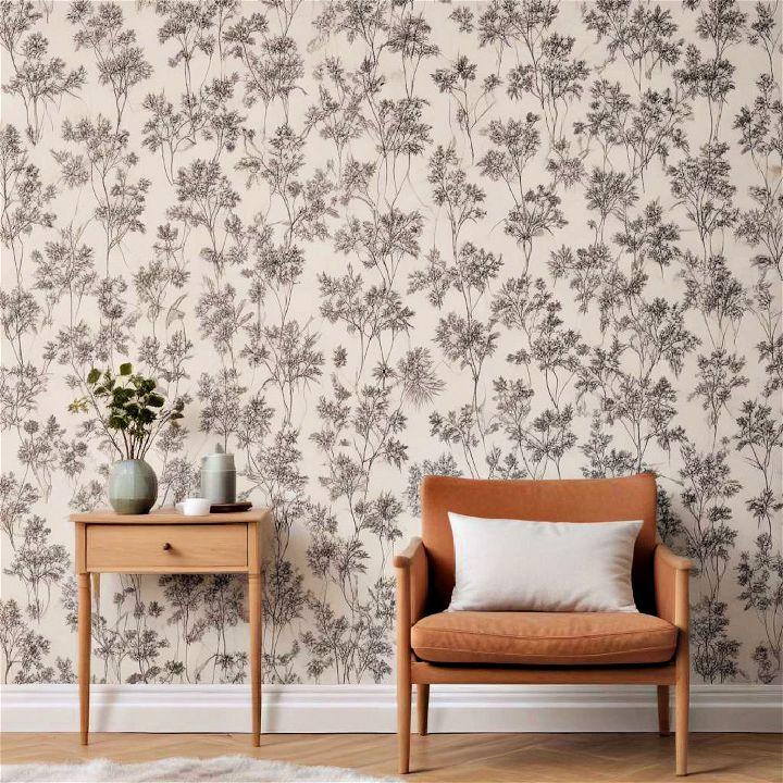 cost effective wallpaper accent wall