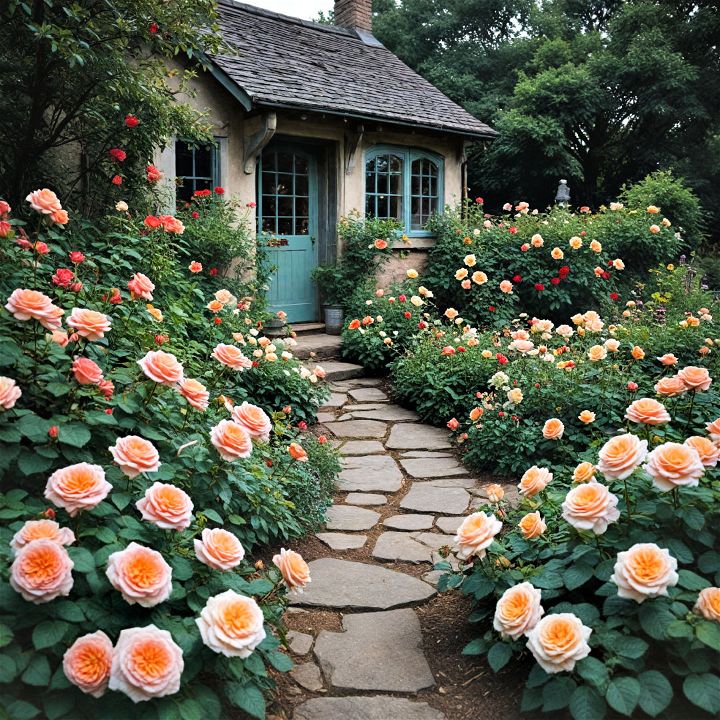 cottage garden mix roses