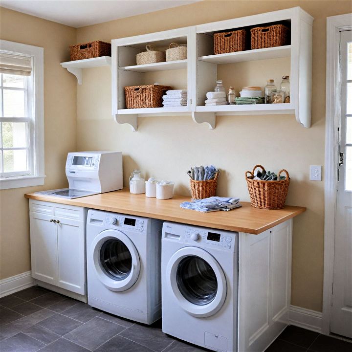 counter top folding table for laundry rooms