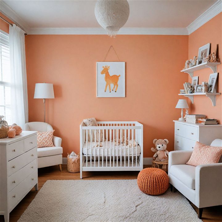 cozy and cheerful sweet apricot color