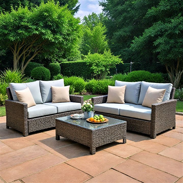 cozy and inviting outdoor sofa sets