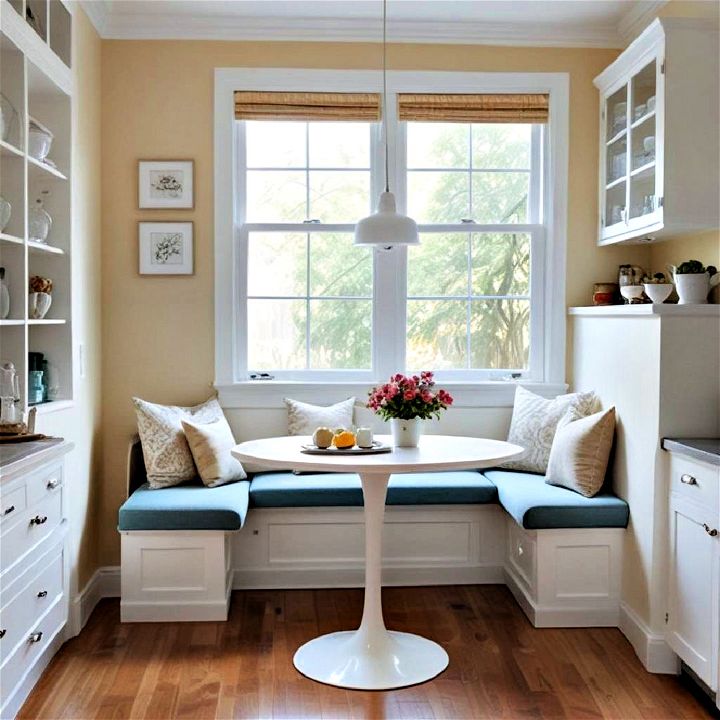 cozy compact dining nook