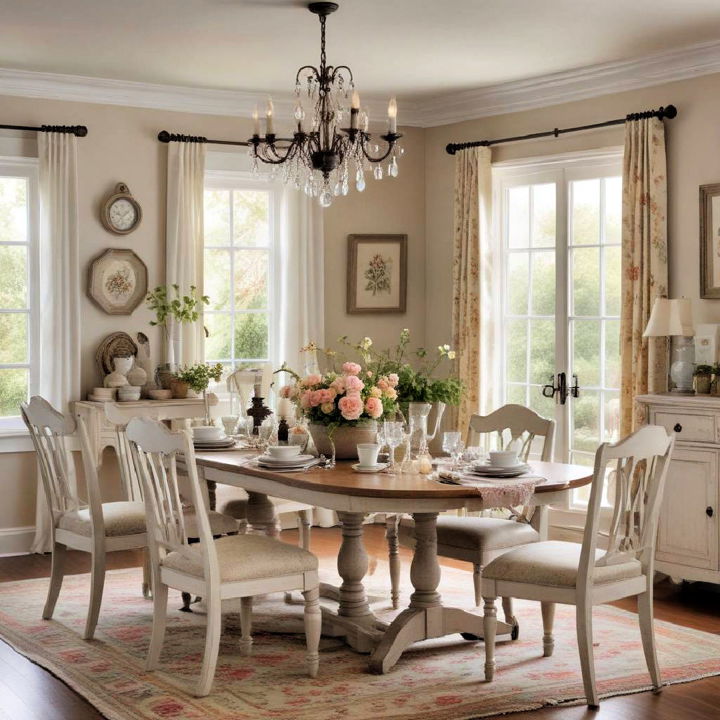 cozy cottage style dining rooms