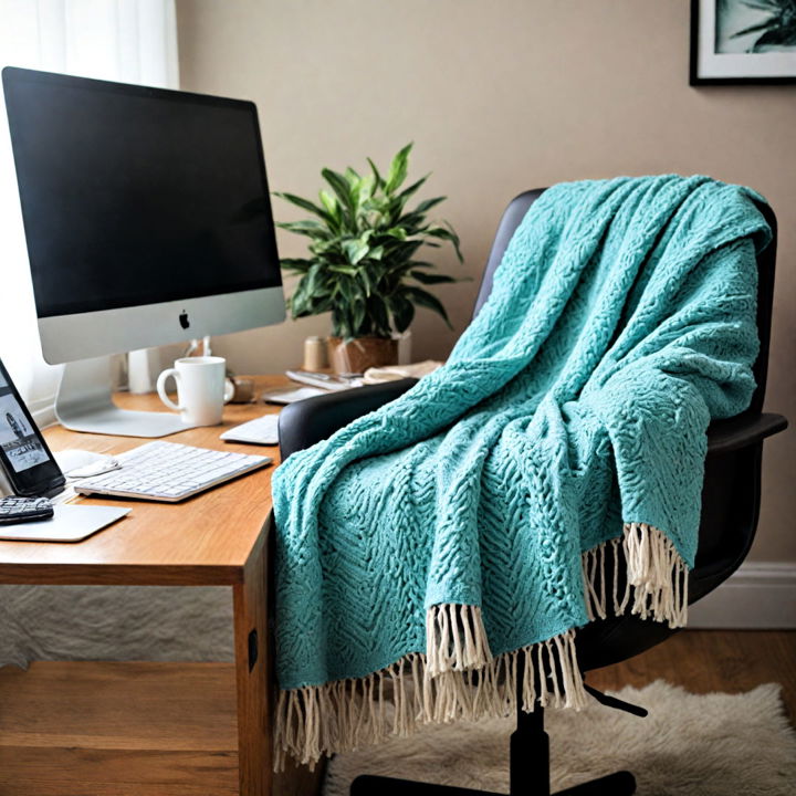 cozy cubicle throw blanket