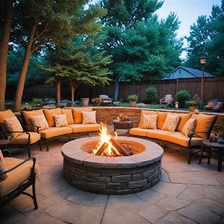 cozy fire pit to add warmth