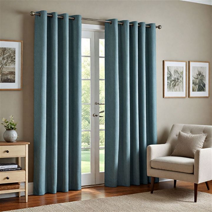 cozy living room insulated curtains