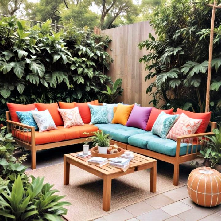 cozy outdoor seating