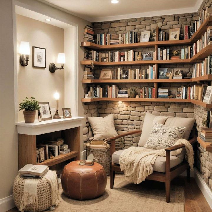 cozy reading nook for a welcoming retreat