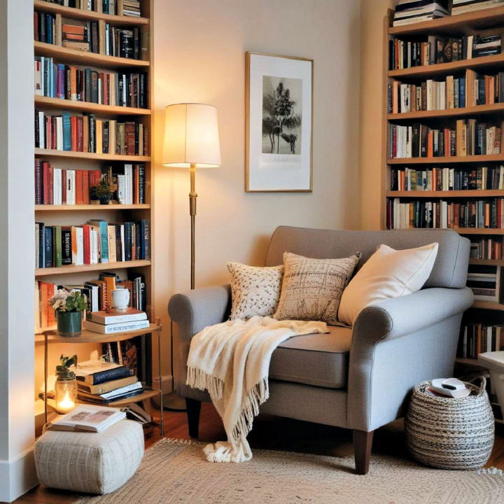 cozy reading nook for snug room