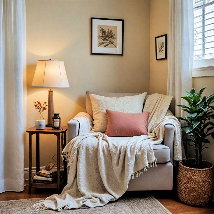 cozy reading nook for your bedroom