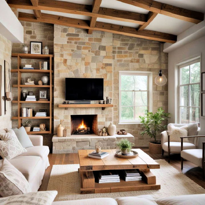 cozy rustic wood elements