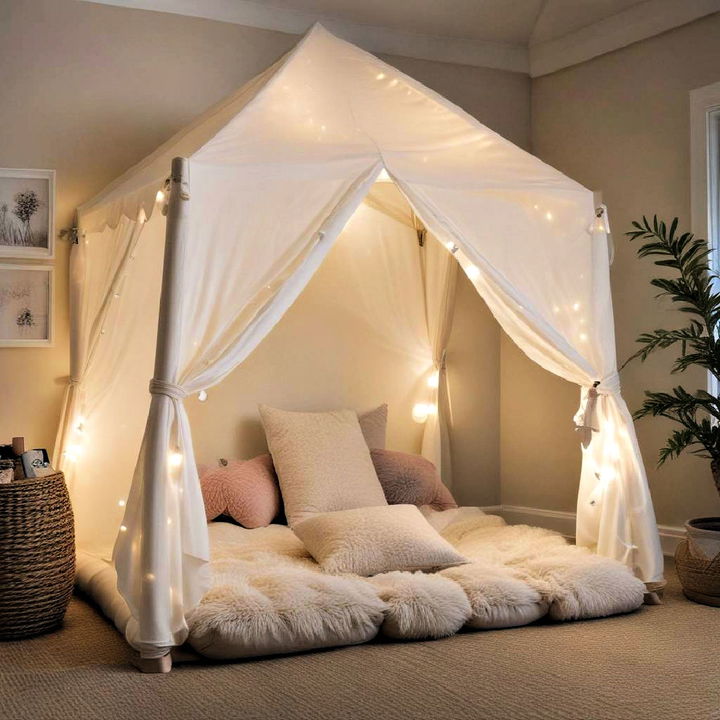 cozy sensory tent for a calming retreat