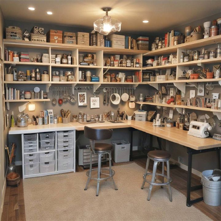 craft room for man cave