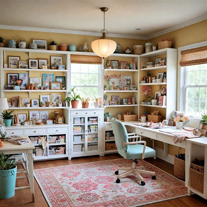 craft space for scrapbooking or knitting
