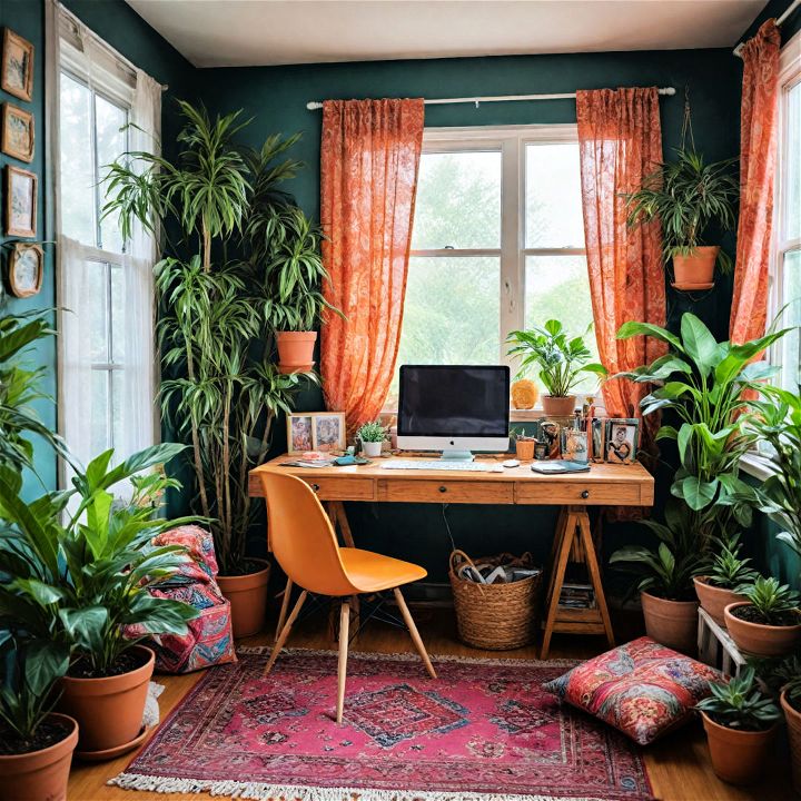 creative bohemian garden office
