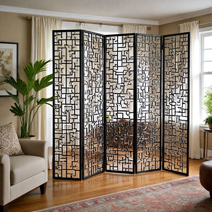 creative room dividers eclectic living room