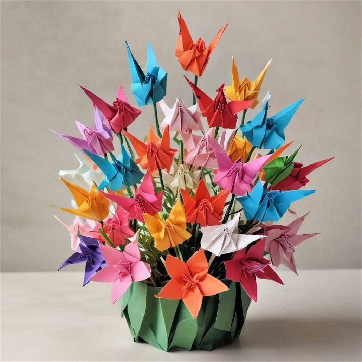 creativity origami art for birthday centerpiece