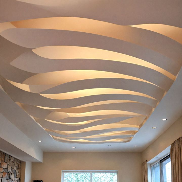 curved ceiling for living room
