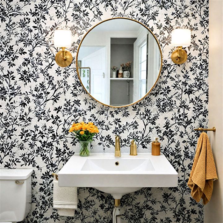 customizable wallpaper for bathroom decor