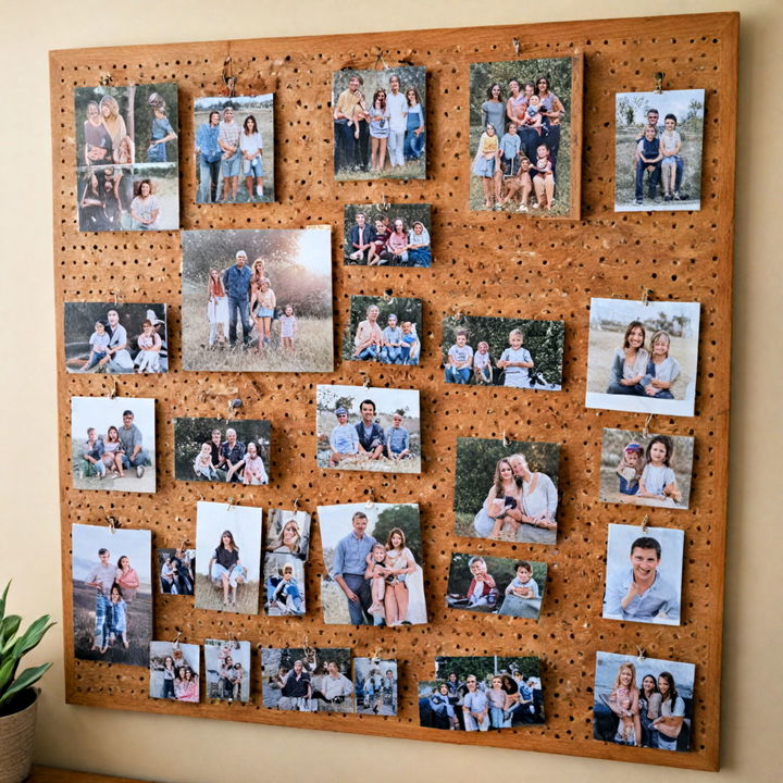 customizable wooden pegboard