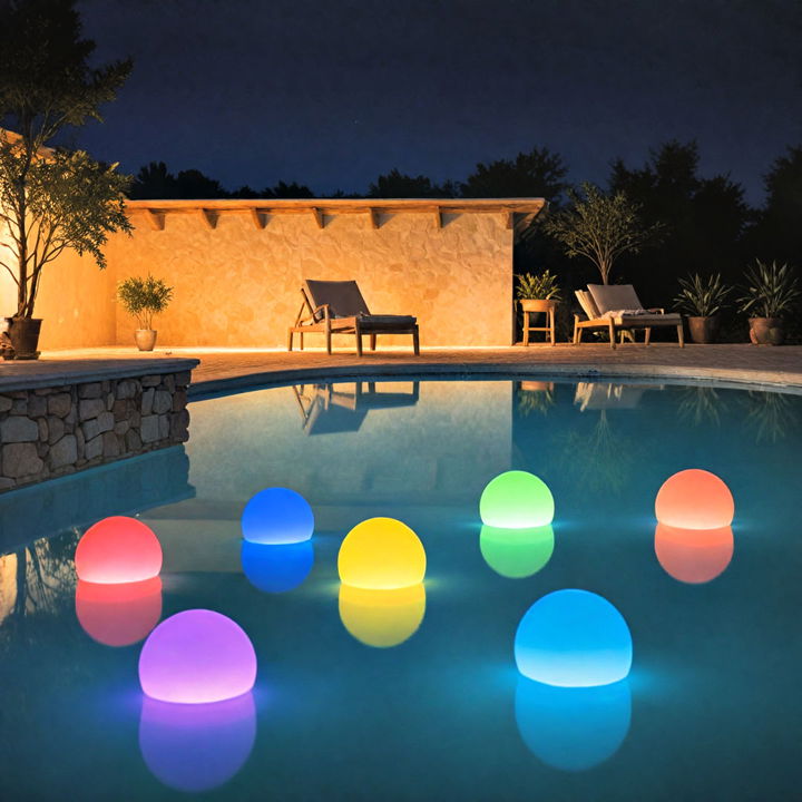 cute floating pool lights