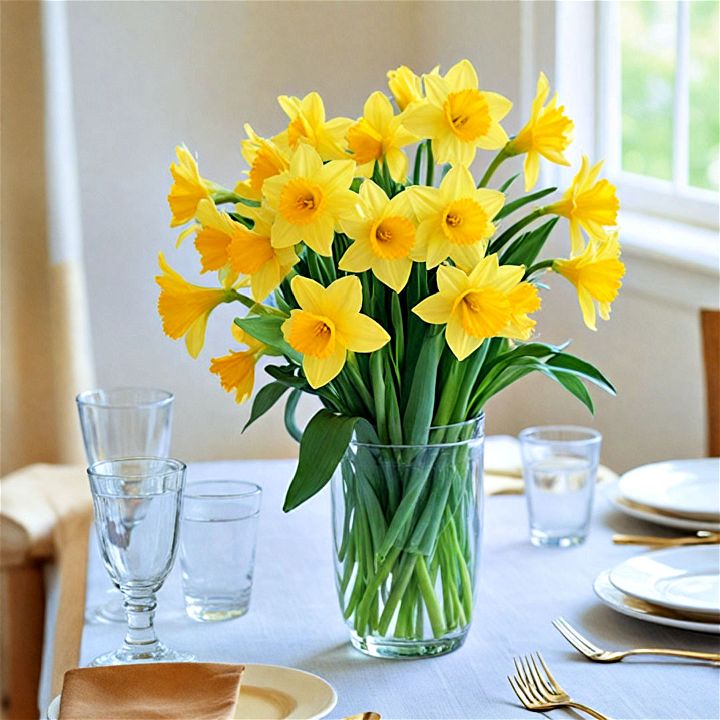 daffodil bunches centerpiece