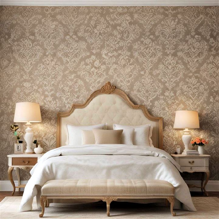 damask pattern wallpaper design