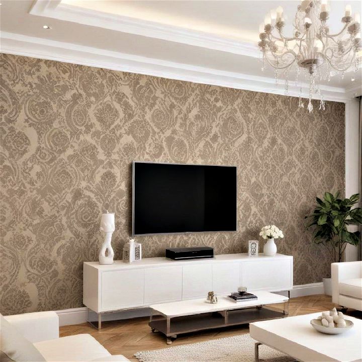 damask patterns living room