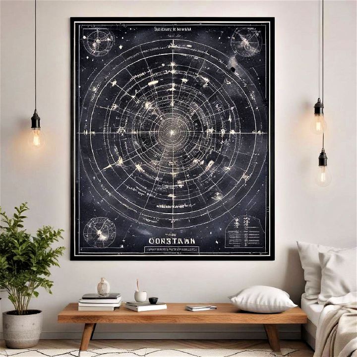 decorate with star map posters