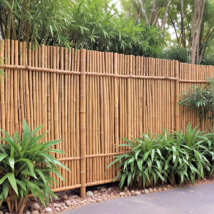 decorative bamboo fence