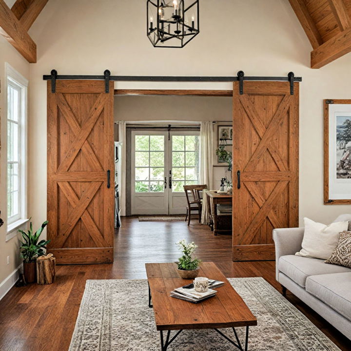 decorative barn door for living room