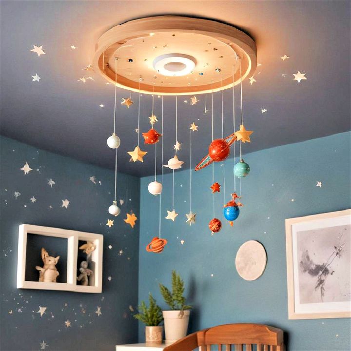 decorative cosmic ceiling mobile