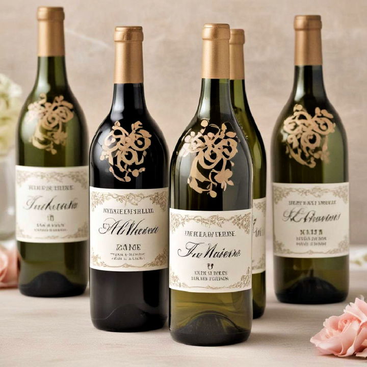 decorative custom wine labels