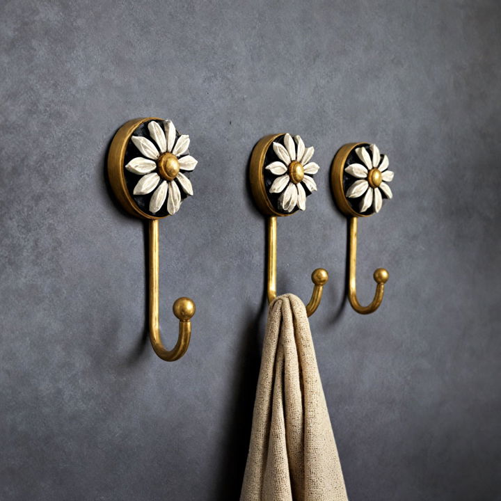 decorative hooks for blank wall