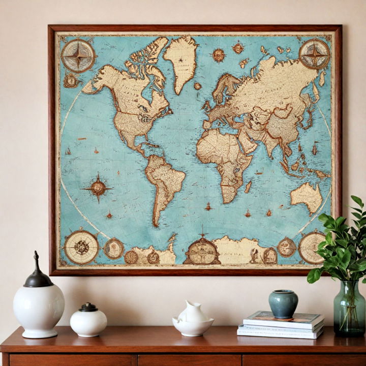 decorative nautical maps for any room