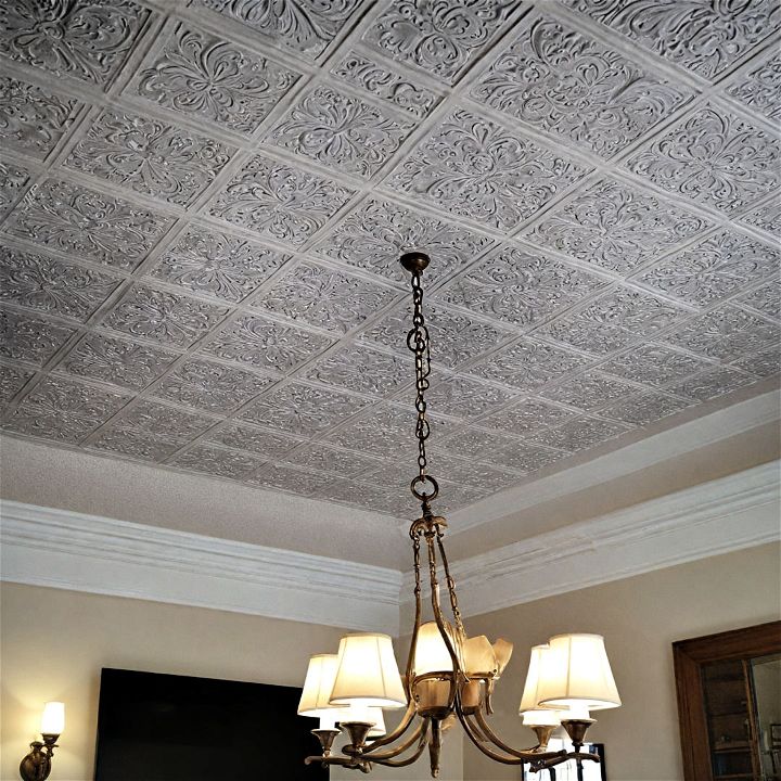 decorative plaster ceiling for basements