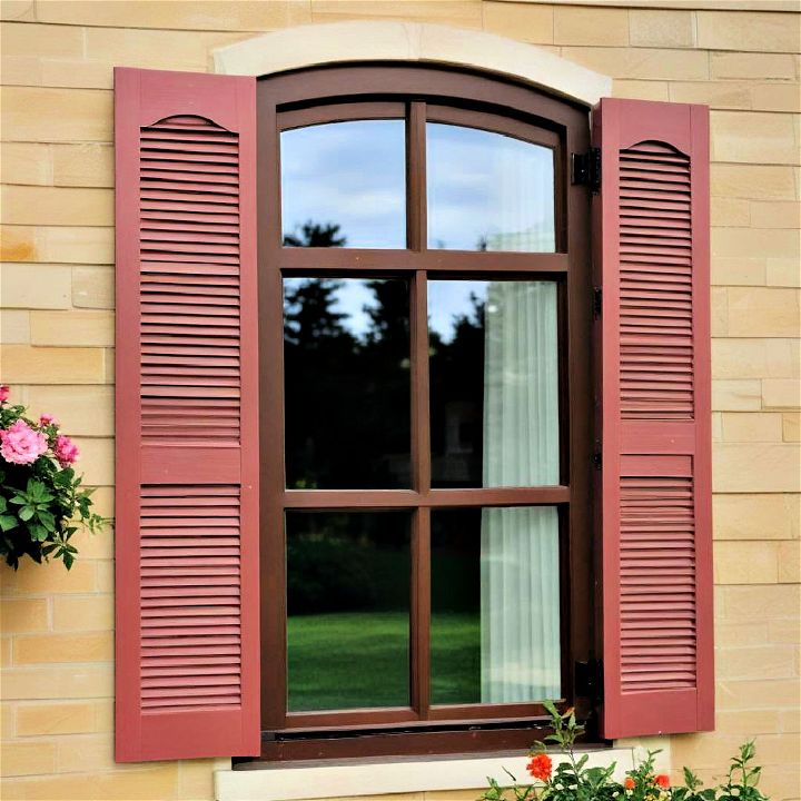 decorative shutters for exterior window