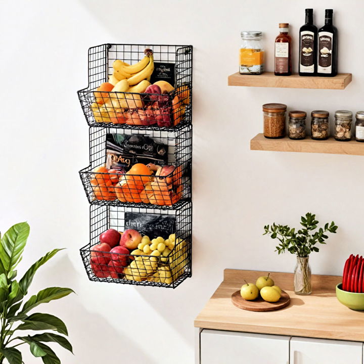 decorative wire baskets for industrial style room