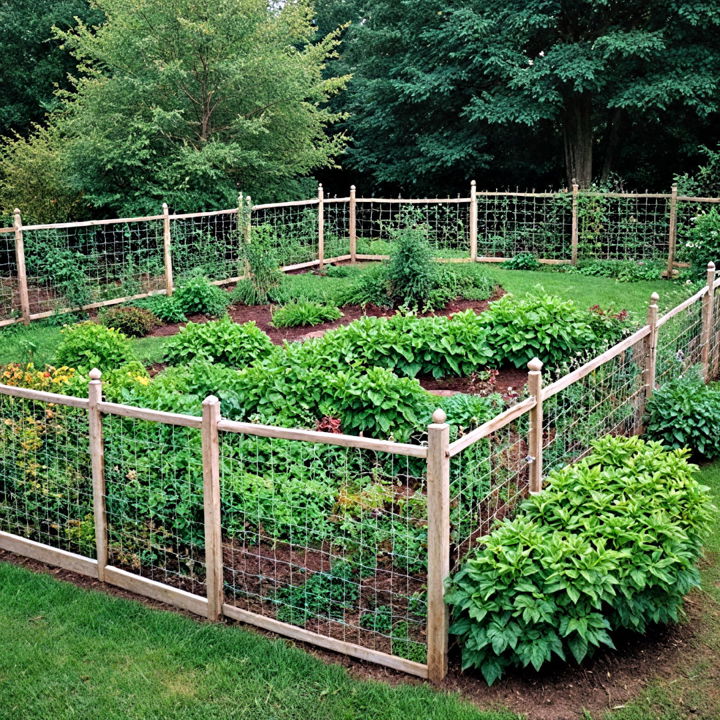 deer fences for vegetable garden