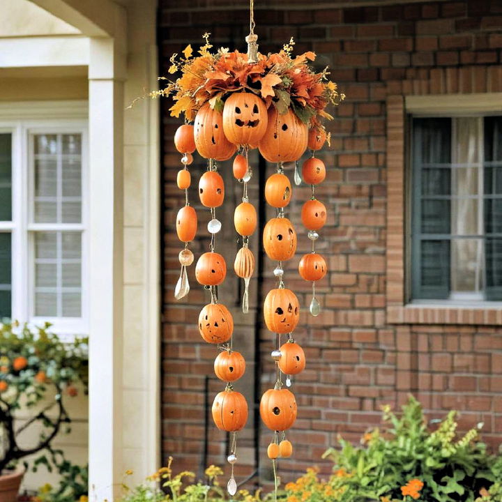 delightful sounds with pumpkin chimes