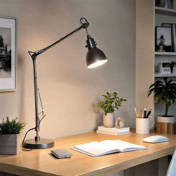 desk lamp with adjustable arms