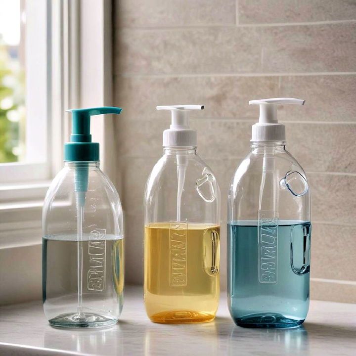 dispenser bottles for liquid detergents